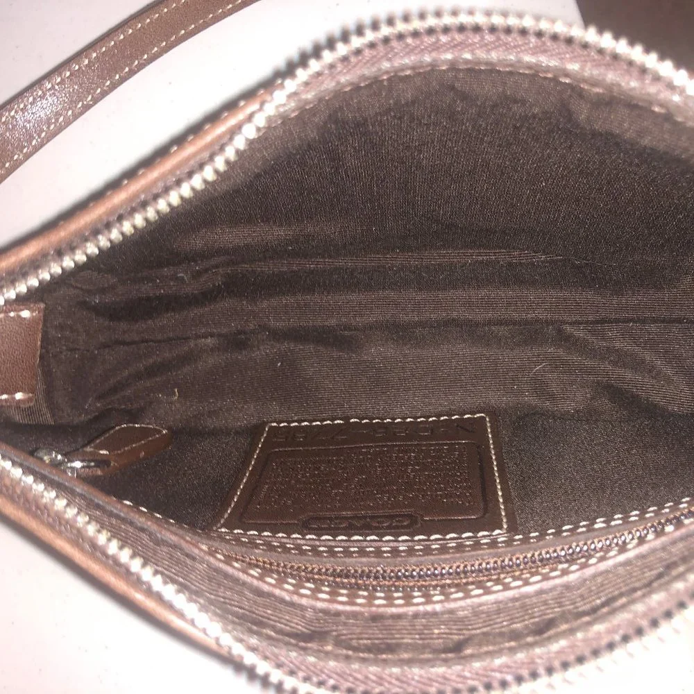 Coach Leather Satchel Shoulder Bag or Wristlet - convertible - Picture 11 of 15